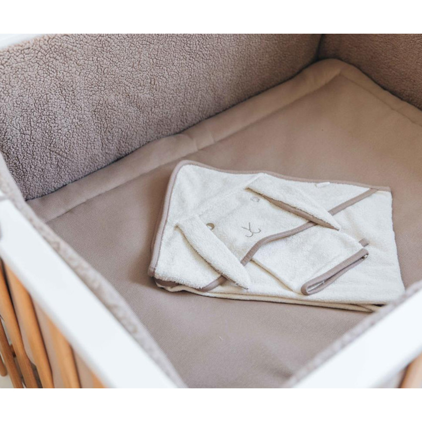 Cape de bain + gant - Lapin 