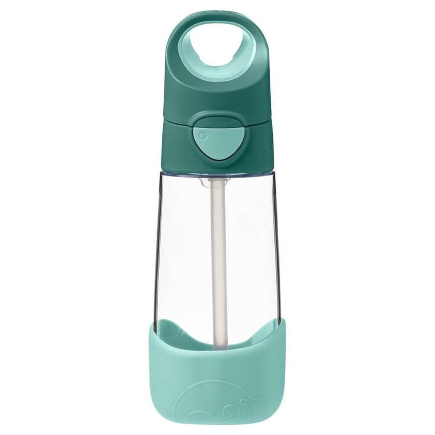 Gourde Tritan avec paille en silicone pour enfants 450ml Emerald Forest 