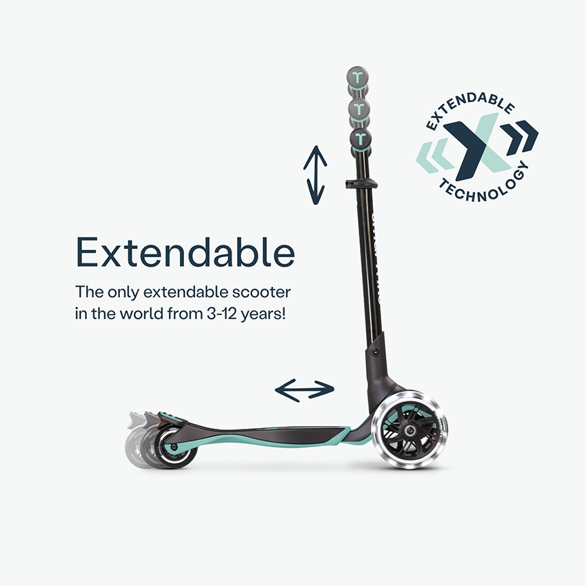 Scooter Xtend Ride On Trottinette 3-en-1 Petrol Green 12m-12ans  