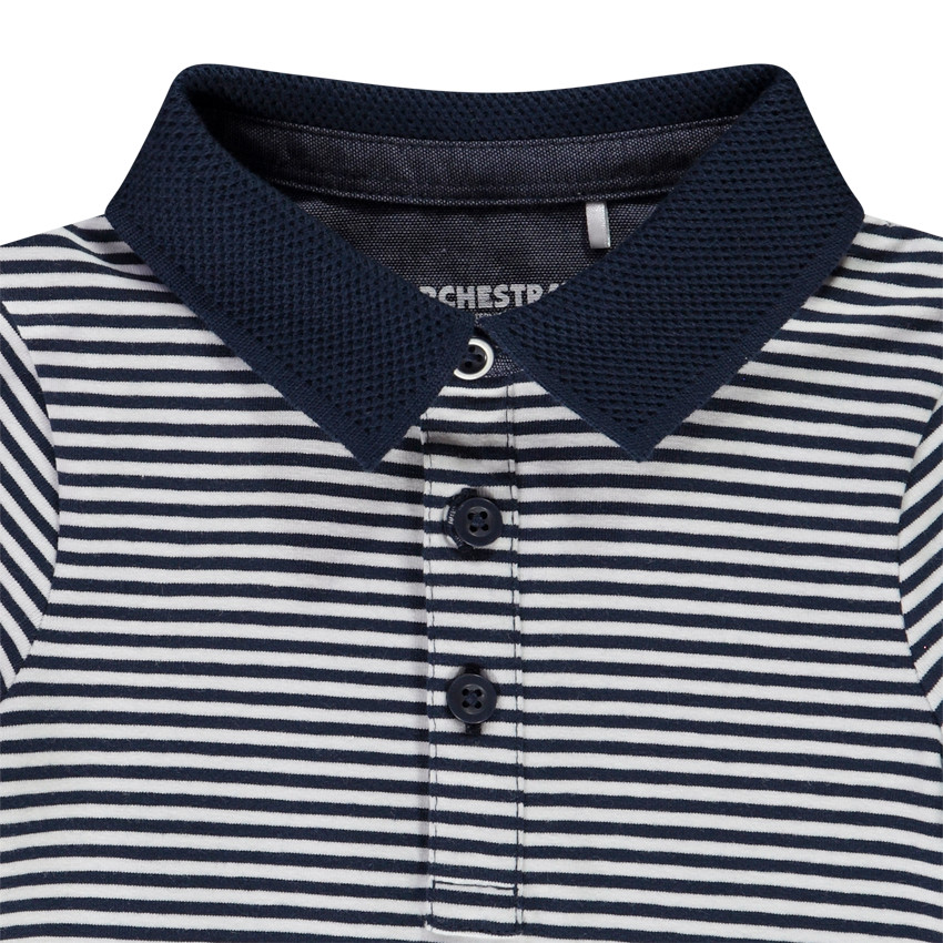 Polo manches courtes à rayures en jersey pour bébé garçon 