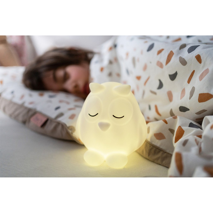 Veilleuse Oscar le hibou - Blanc - rechargeable USB 
