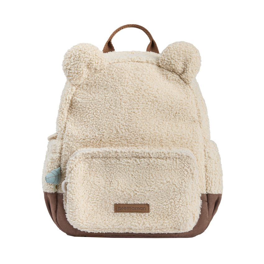 Isotherme rugzak met sherpa-lusjes effect Roi des Forêts beige 