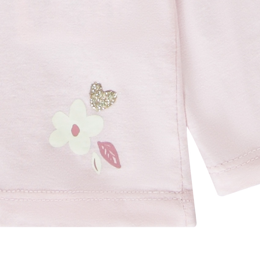 Set van 4 fantasiet-shirts met lange mouwen voor meisjes van baby 