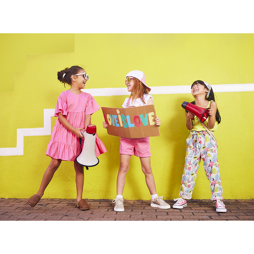 Haarbandje in lyocell met exotische print voor meisjes 