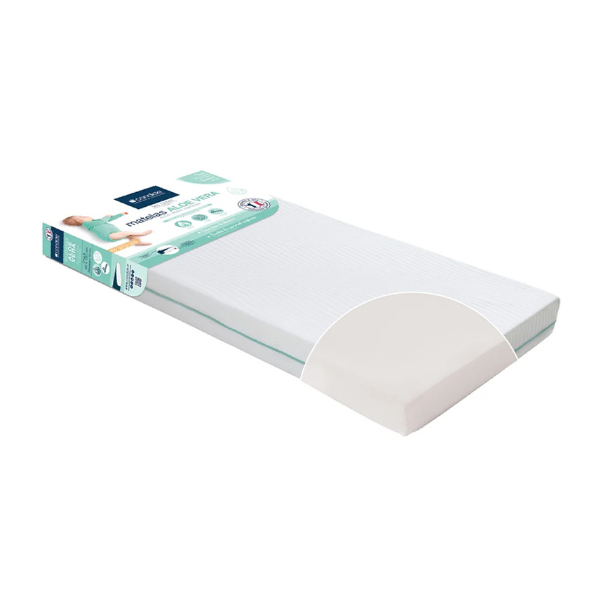 Matelas Aloé Vera déhoussable - 70 x 140 cm 
