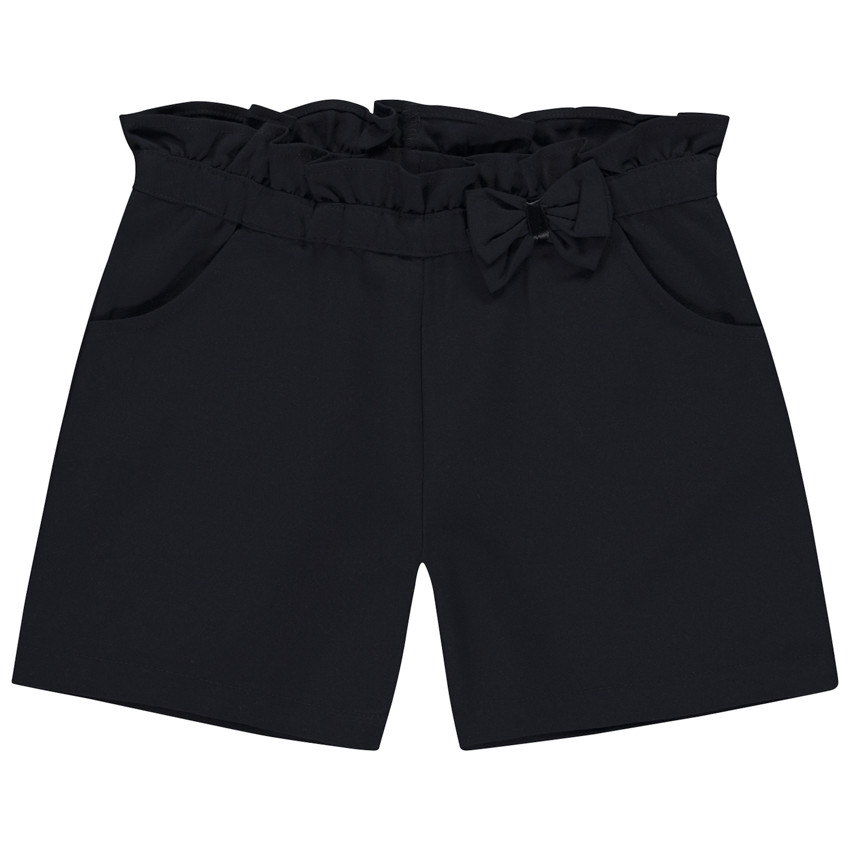 Hoge taille short met knoop voor meisjes 