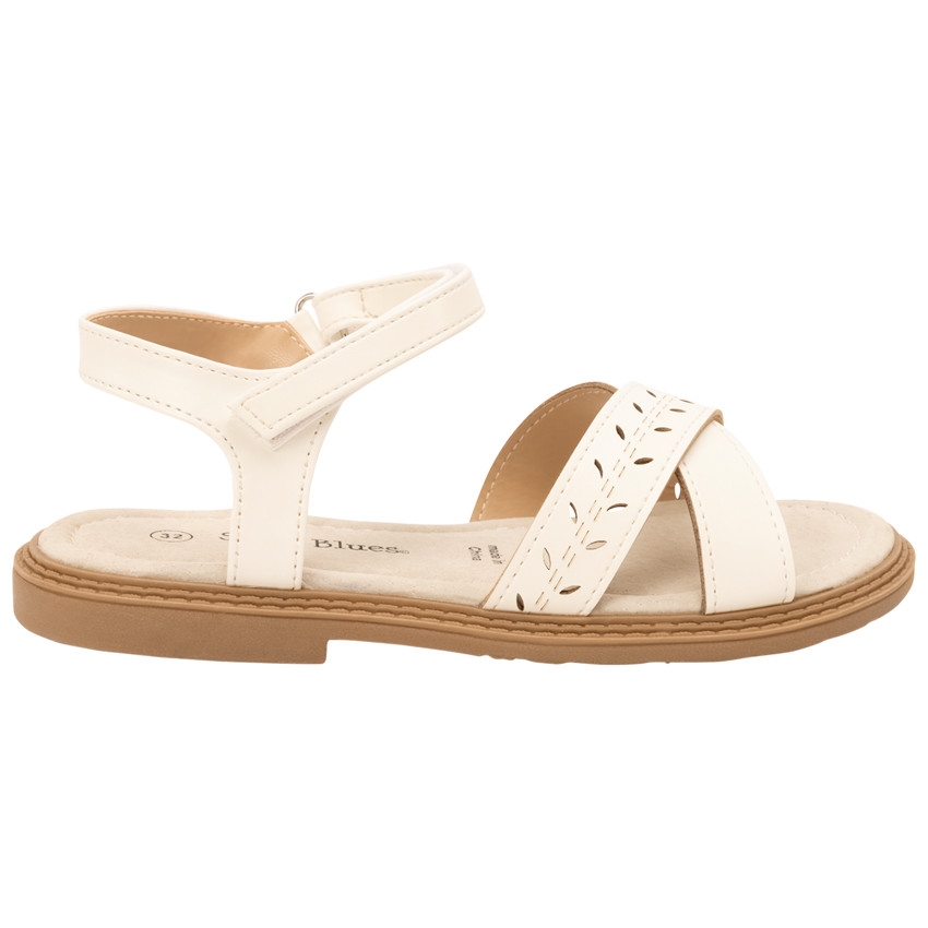 Sandales velcros à bride ajourée pour fille 