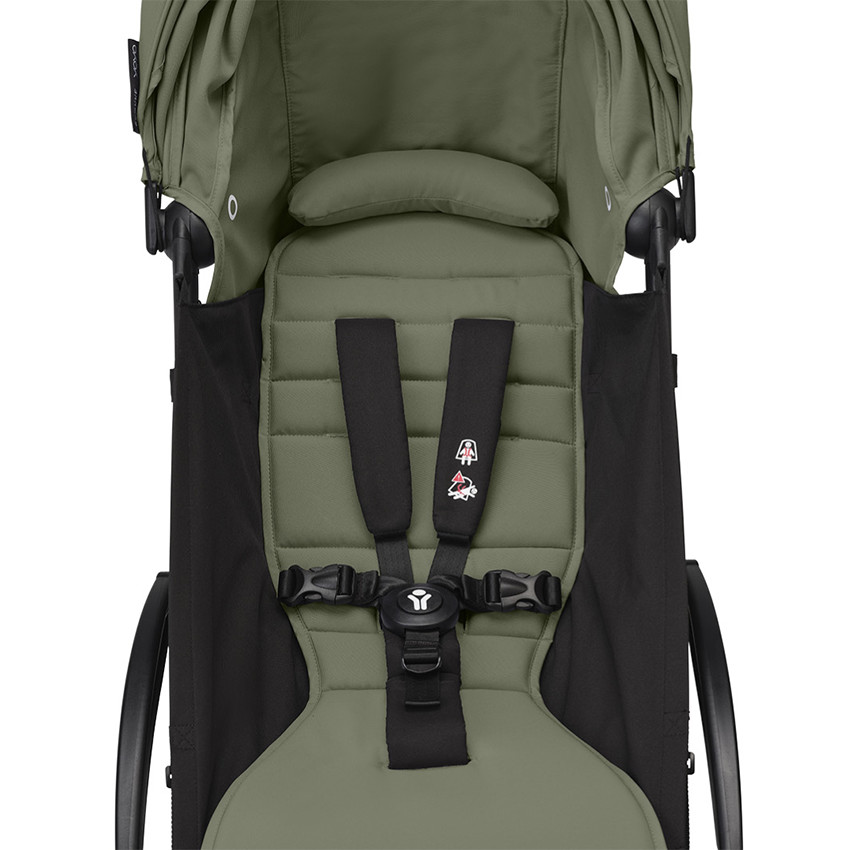 Kinderwagen Stokke® YOYO³ vanaf de geboorte tot 3 jaar - frame zwart/Olive 