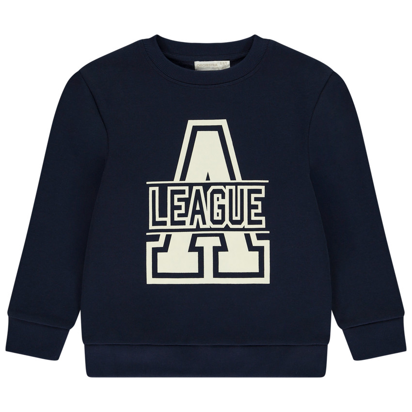 Sweatshirt fleece met fantasieprint voor jongen 