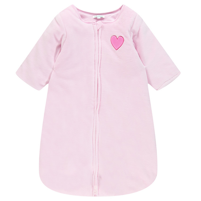 Turbulette manches longues en velours (de la naissance au 6 mois) 