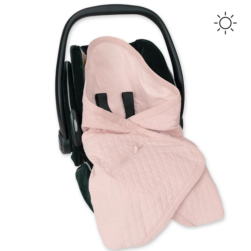 Couverture enveloppante Quilted + Jersey Blush 0-12M 