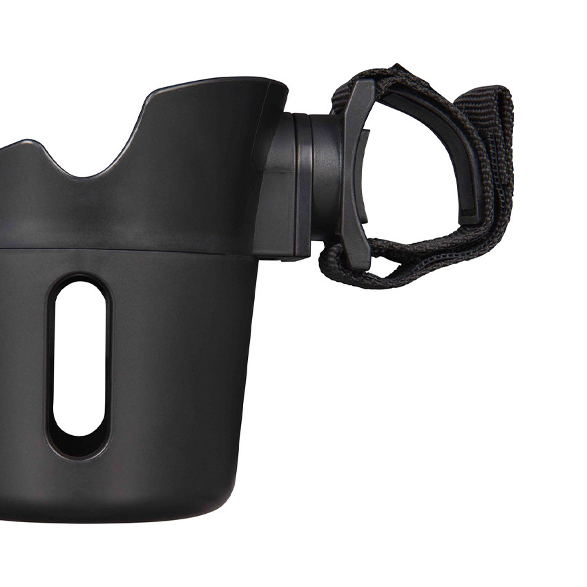 Beker en telefoonhouder 2-in-1 voor kinderwagen Zwart  
