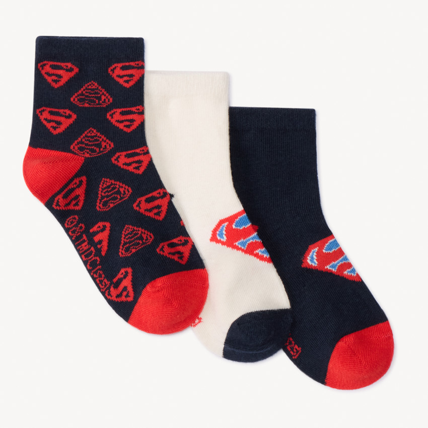 Lot de 3 paires de chaussettes Superman pour garçon  