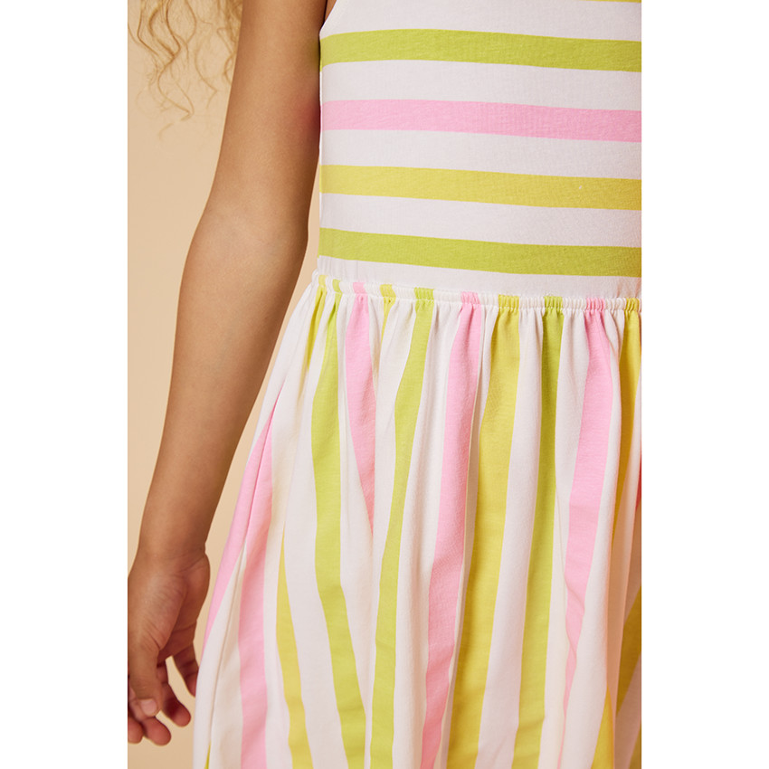 Robe en jersey à rayures pour fille 