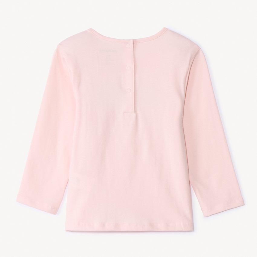 T-shirt manches longues brodé fantaisie pour bébé fille 