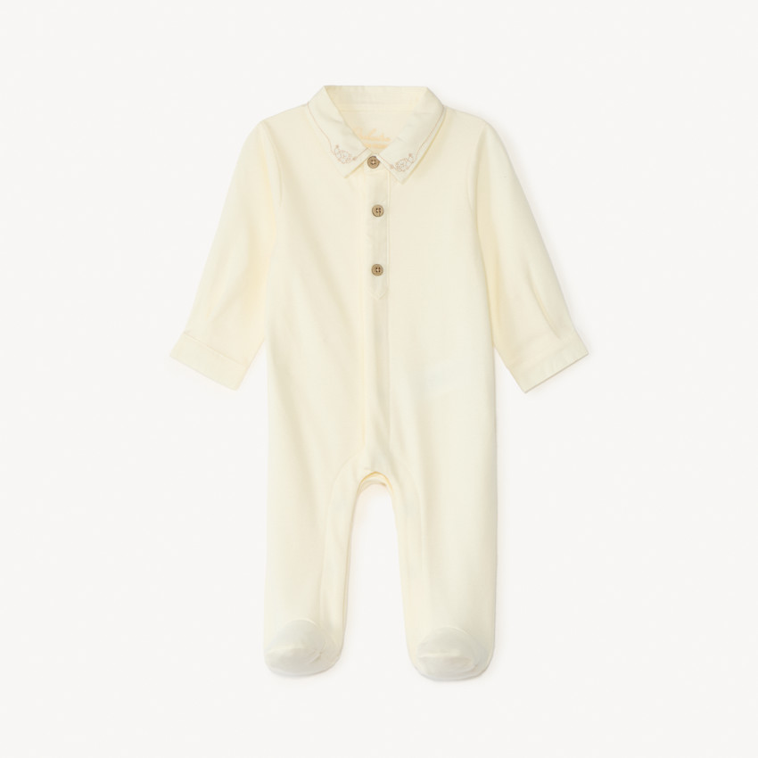 Dons-bien met lange mouwen en polo kraag voor babyjongen 