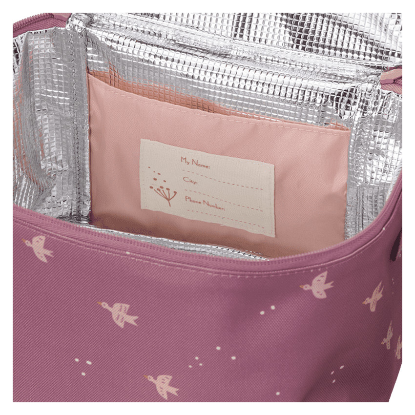 Sac isotherme lunchbag Large Hirondelle Rose 