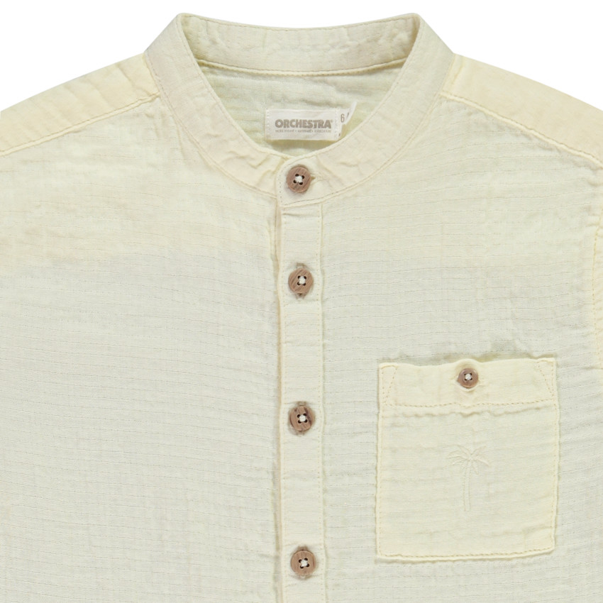 Korte mouwen effen tetra hemd voor jongen 