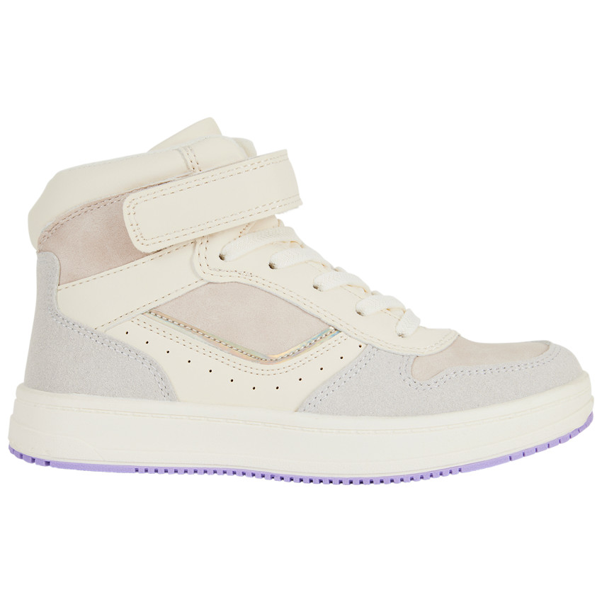 Hoge sneakers met contrasterende zool voor meisjes 