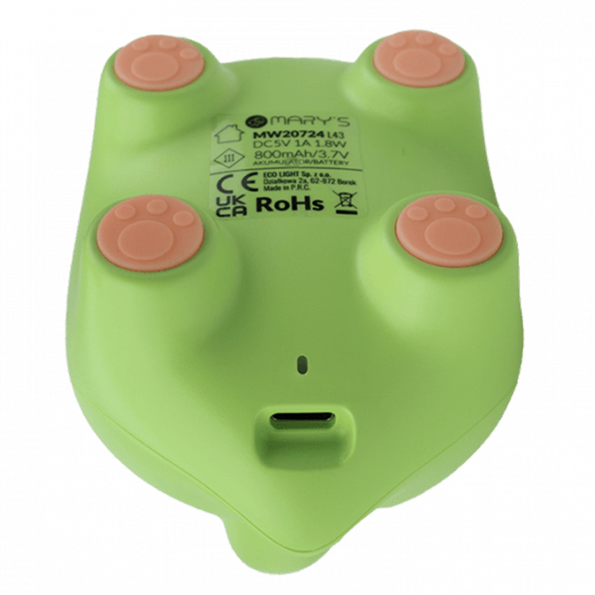 Veilleuse LED dinosaure vert 