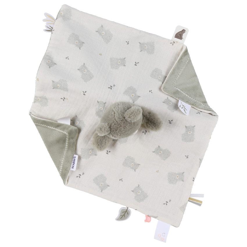 Knuffel doudou omkeerbaar Dag/Nacht Beer Orso Ecru 