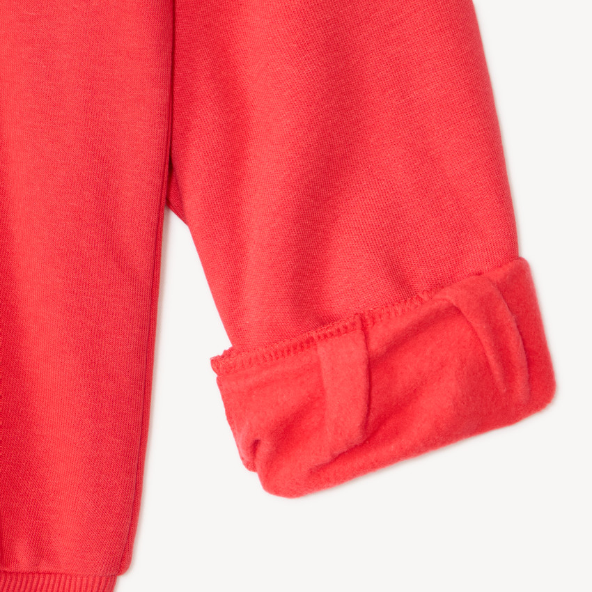 Sweatshirt meisjes oversized van fleece met Hello Kitty borduurwerk 