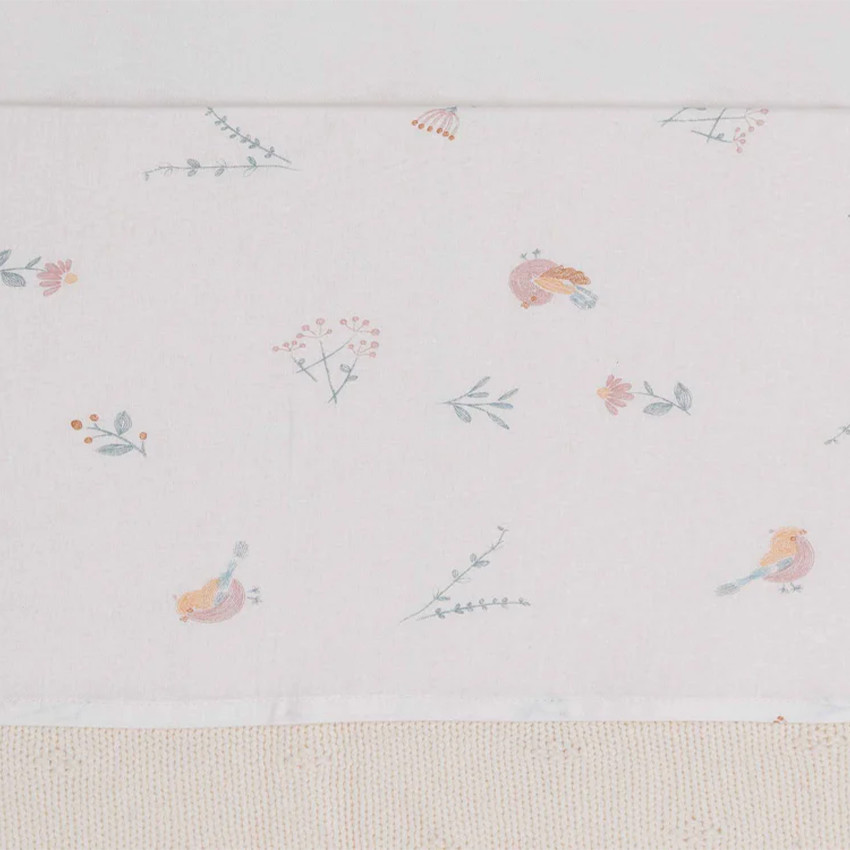 Drap berceau - 75X100CM - LOVELY BIRDS 