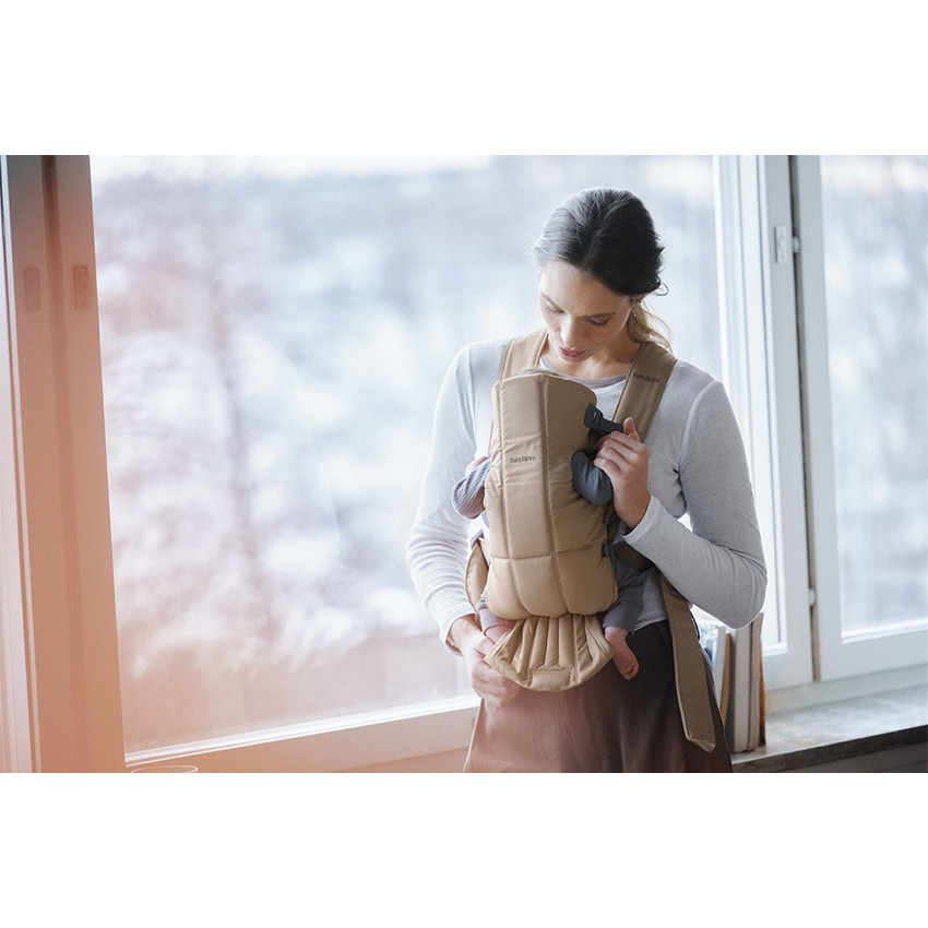 Porte bébé Mini tissé Beige 