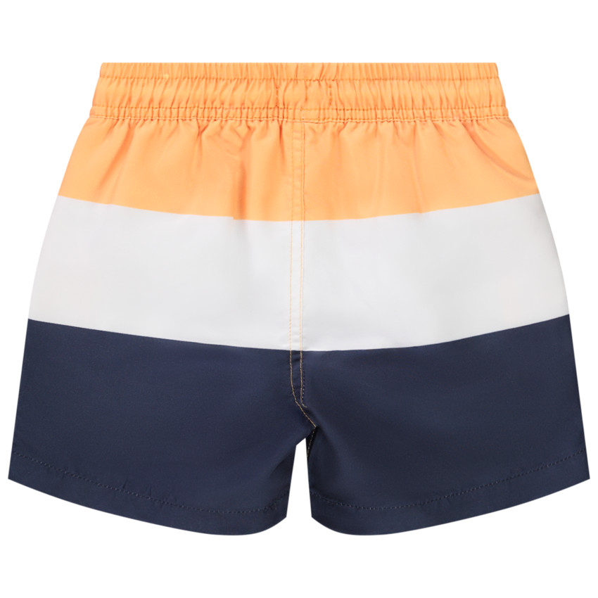 Zwembroek colour block effect print zeilboot voor jongens 