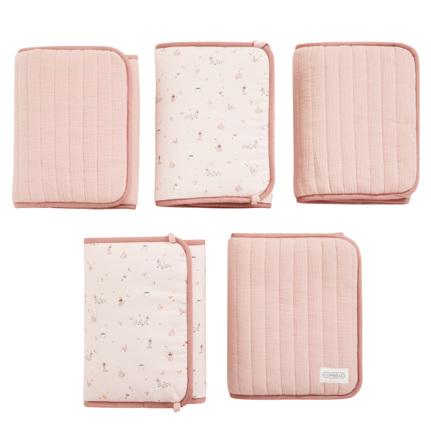 Set van 5 modulaire spijlenbeschermers Wandel Bucolique roos 