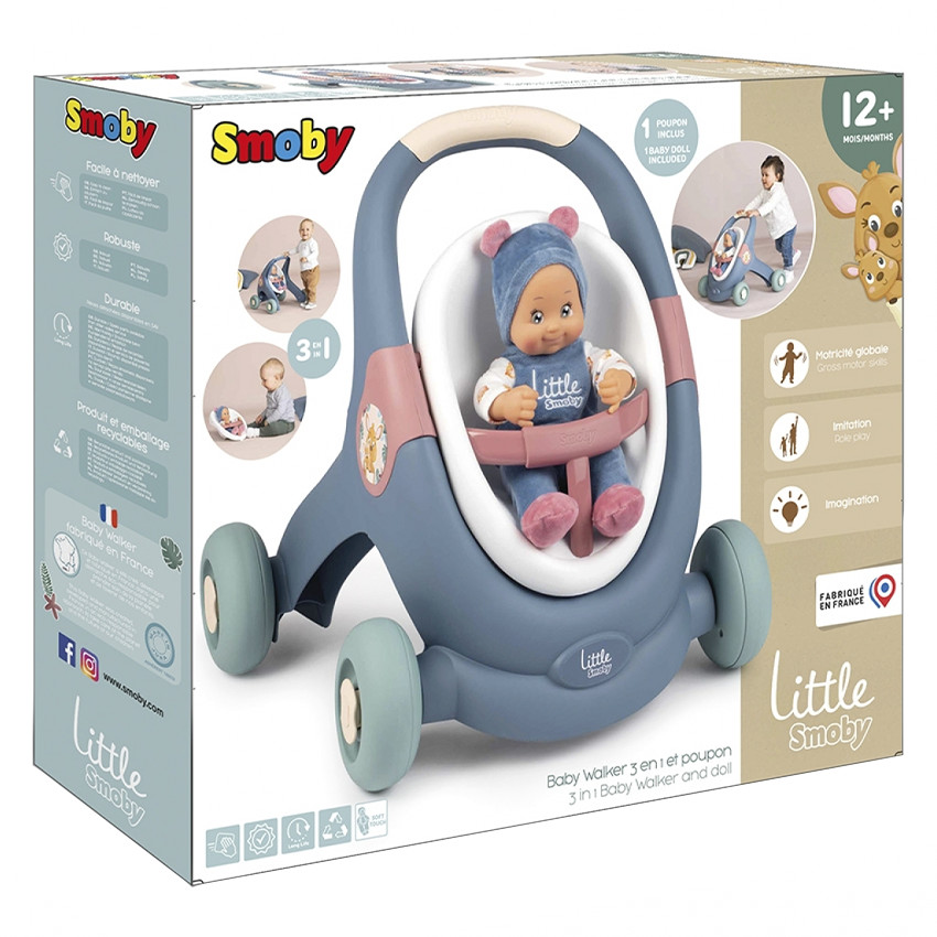 Baby Walker 3 en 1 + Poupon 