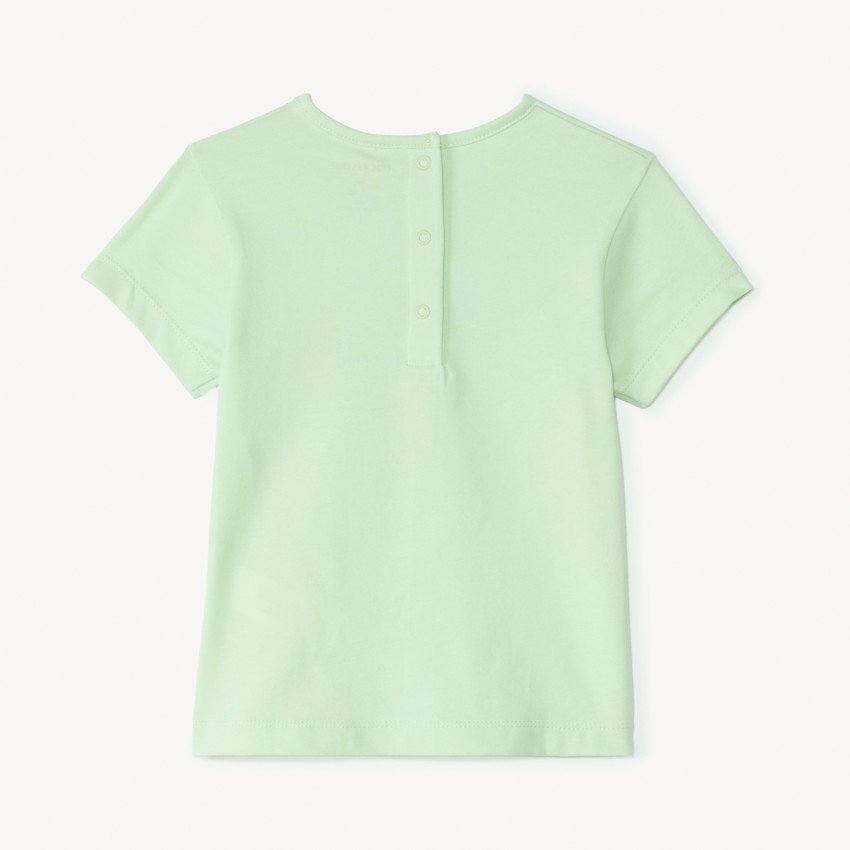 T-shirt manches courtes print fantaisie pailleté pour bébé fille 