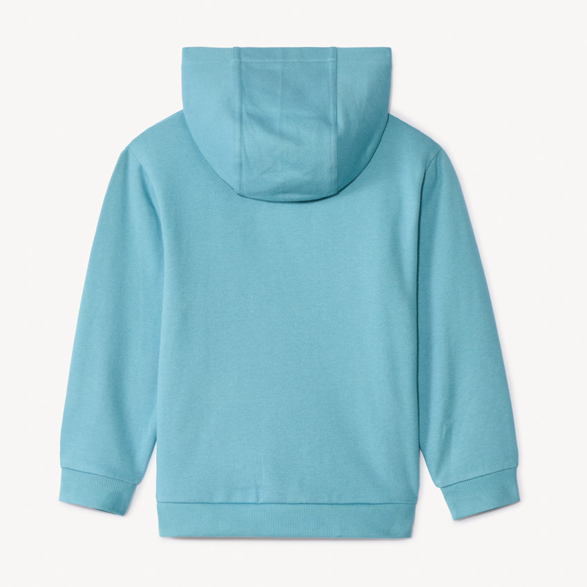 Sweatshirt met effen fleecekap voor jongens 