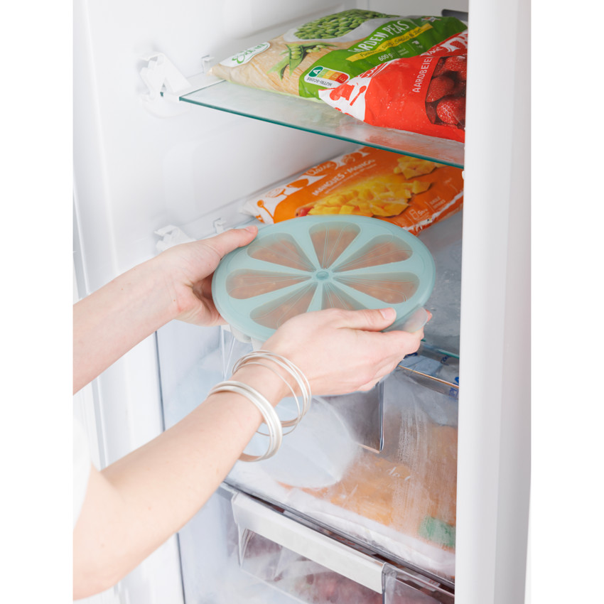 Moule de conservation multiportions 7 x 100ml en silicone vert 