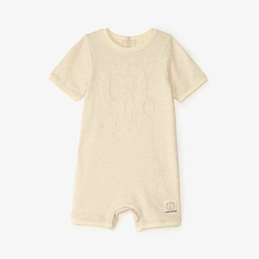 Korte kombinezones met Leeuwenprint voor babyjongens 