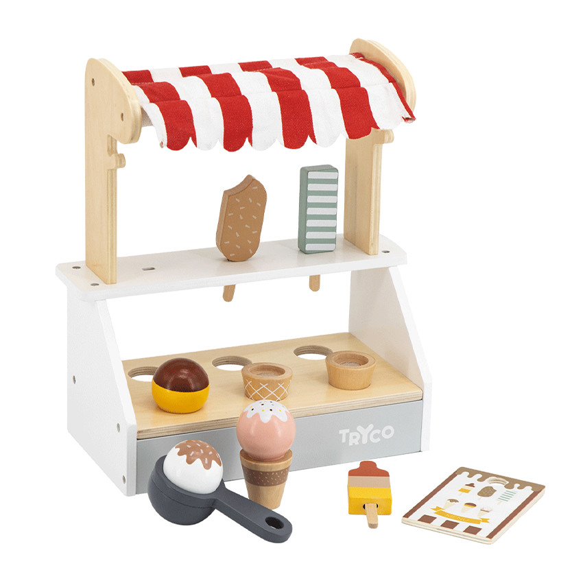 Stand de crèmes glacées en bois 