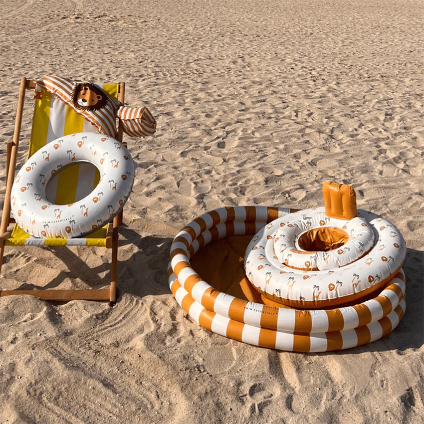 Siège de bain gonflable type bouée 0-12 mois jungle 