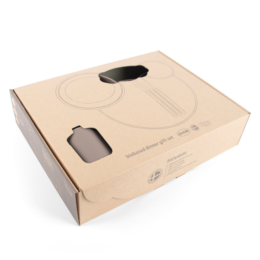 Set voor het diner Tiny Bioplastic – Mokka 