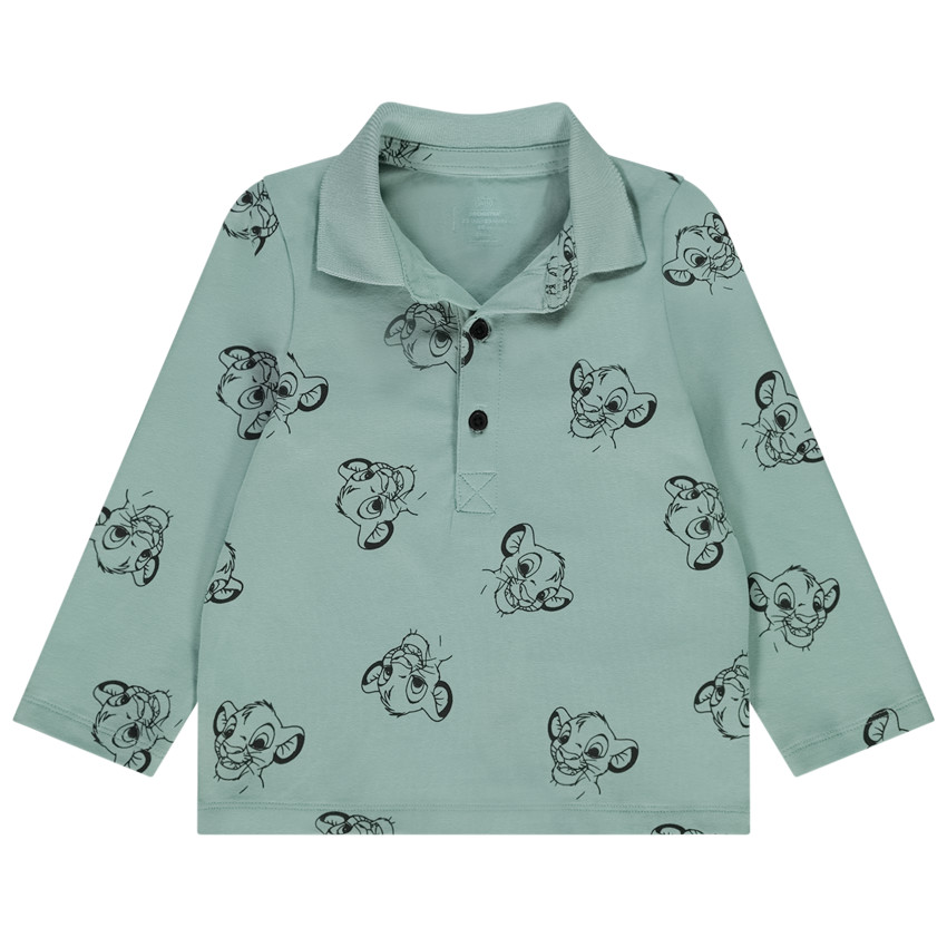 Polo manches longues imprimé Simba Disney pour bébé garçon 