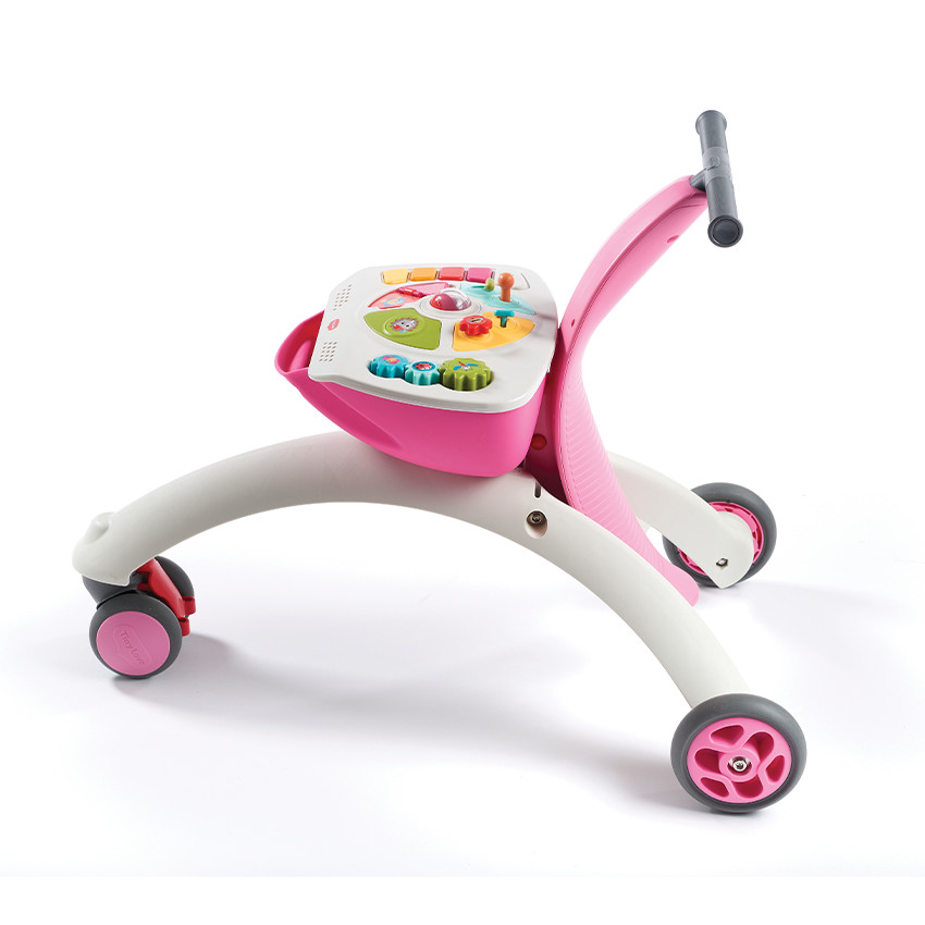 Chariot de marche évolutif 5 en 1 Tiny Rider - Rose 
