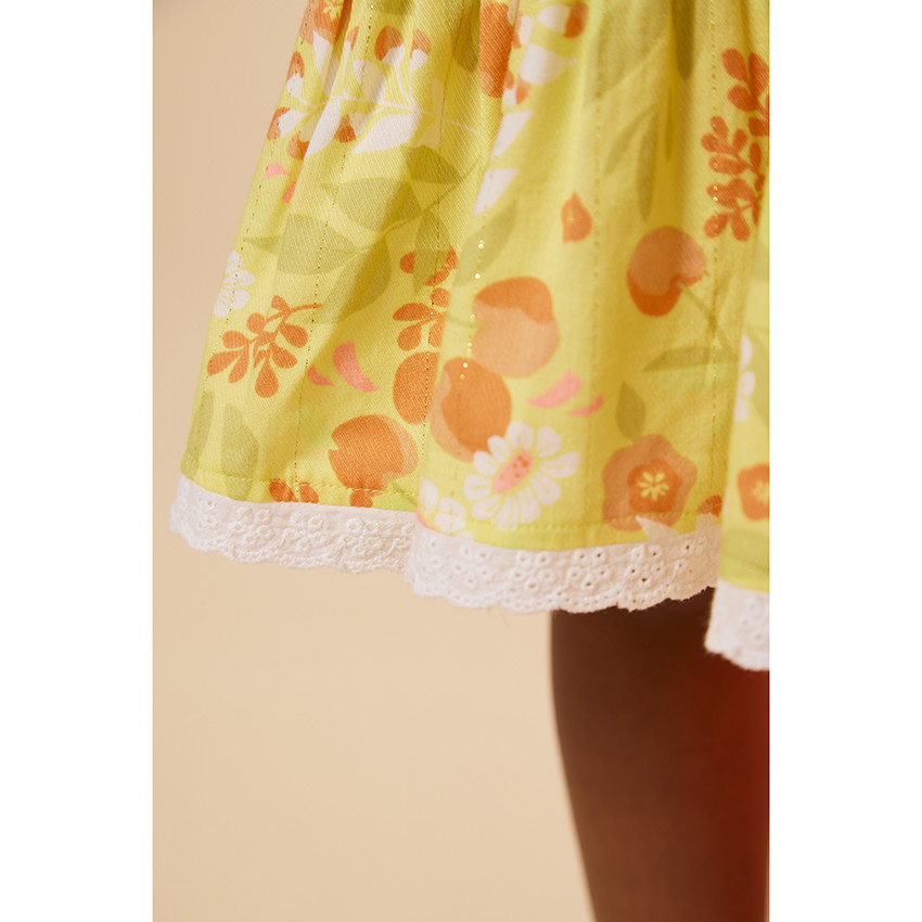 Robe à bretelles imprimé fleurs pour bébé fille 