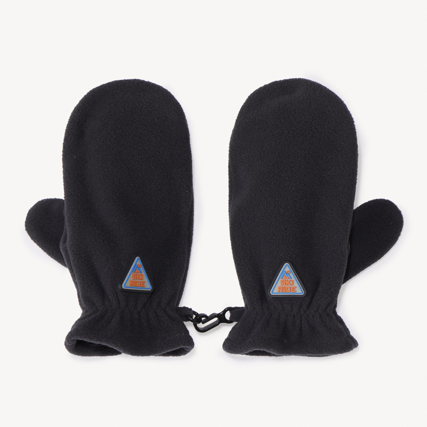 Paire de moufles uni en micropolaire pour garçon  