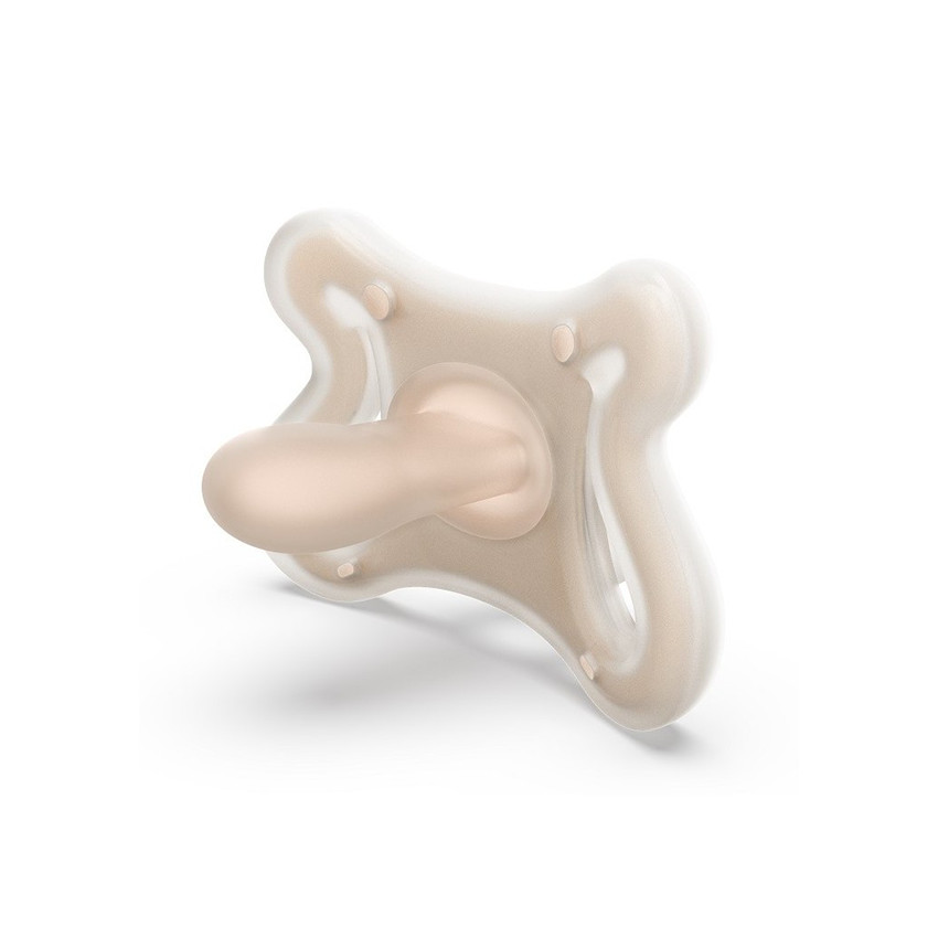 Sucette Zero.Zero avec tétine symétrique en silicone SX Pro 0-6M Light 