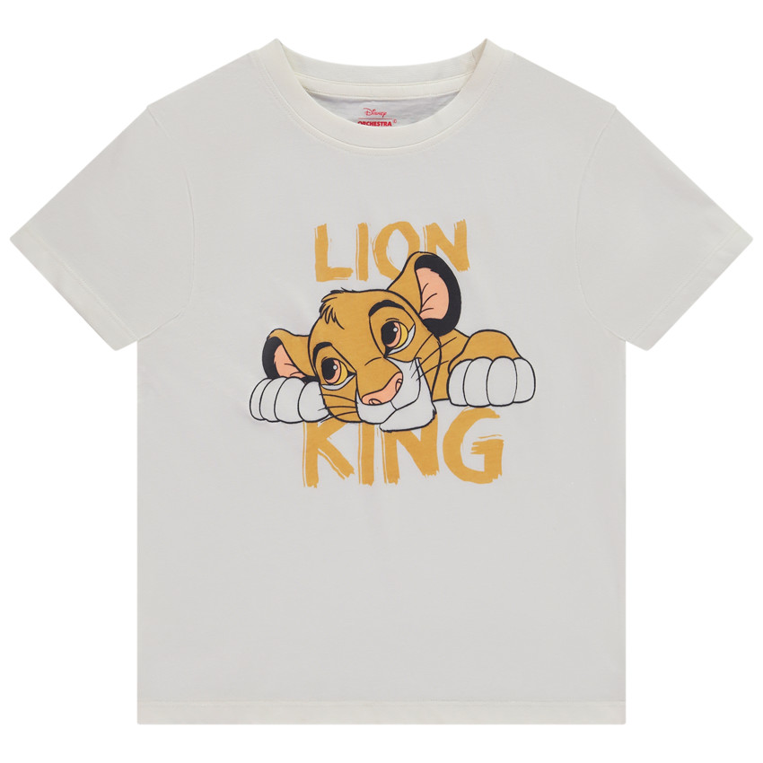 T-shirt manches courtes print Le Roi Lion Disney pour garçon 
