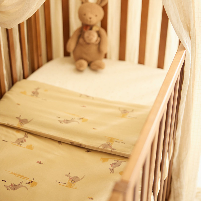 Housse de couette + taie 100X140CM Kangaroots 