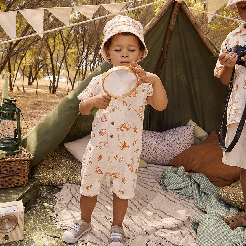 Bob in fantasiedruk tetra vakantie voor babyjongen 