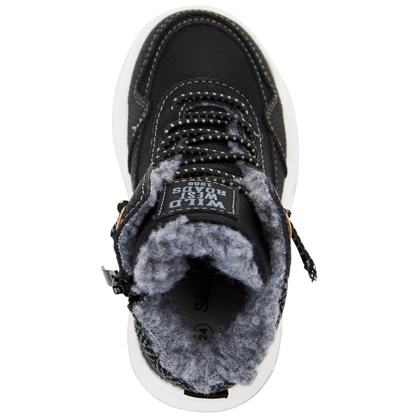 Booties met elastische veters en rits voor jongens 