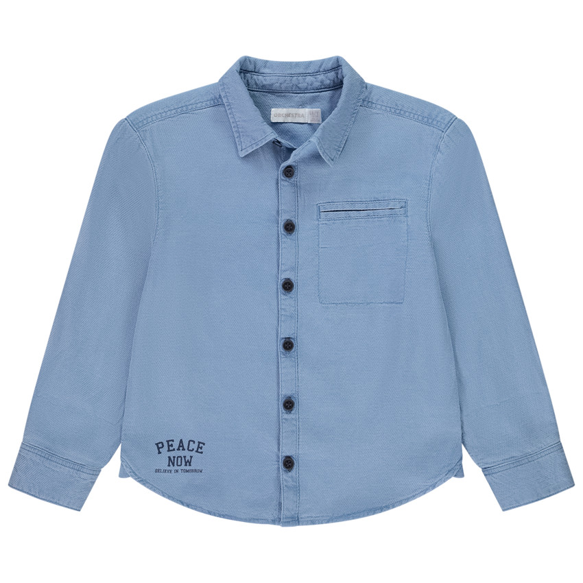 Chemise manches longues printée pour garçon 