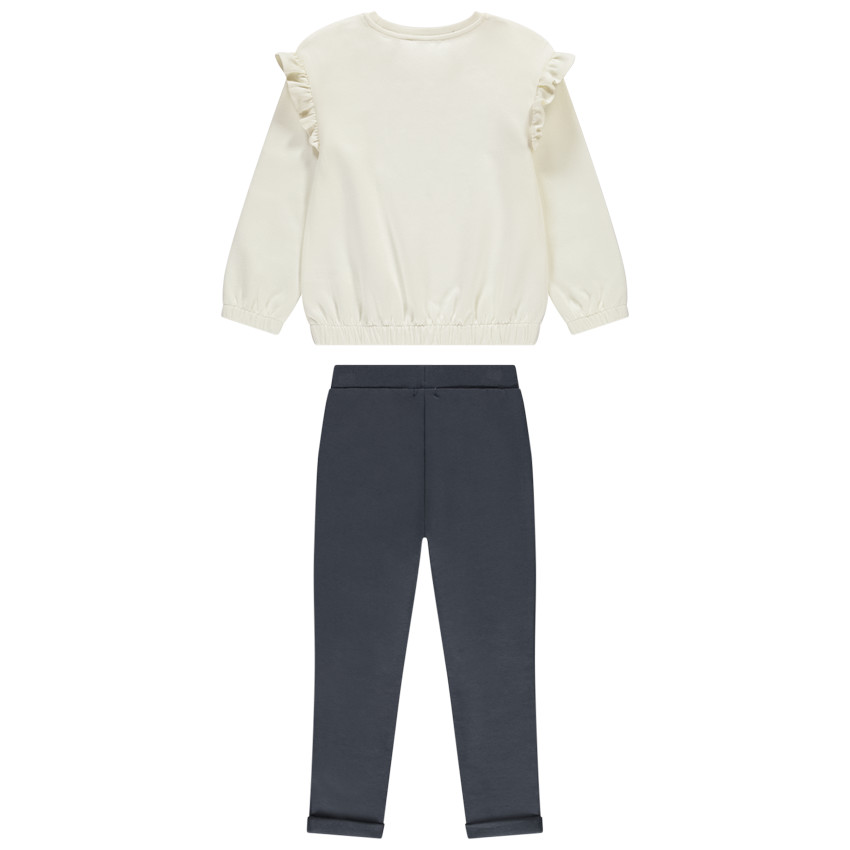 Joggingensemble met volant voor meisjes 