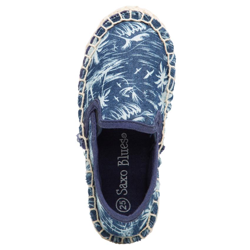 Espadrilles van linnen met palmboomprint "all-over" 